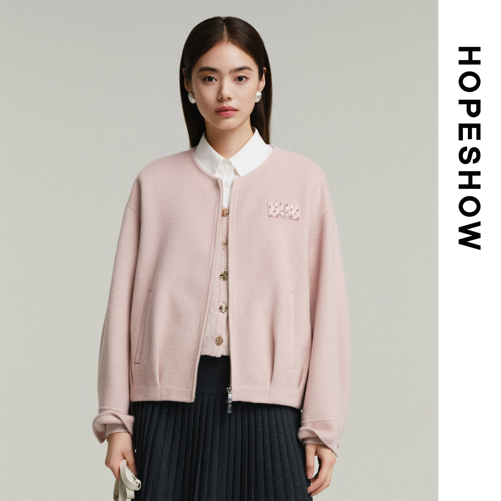 HOPESHOW红袖大衣89125370801