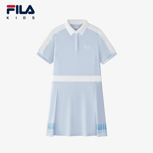 FILA斐乐童装儿童运动连衣裙2026夏季苏珊裙女中大童K62G623386