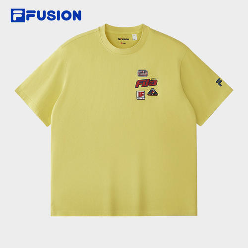 FILA FUSION斐乐潮牌男子针织短袖衫2026夏季新款T恤T11M622105F