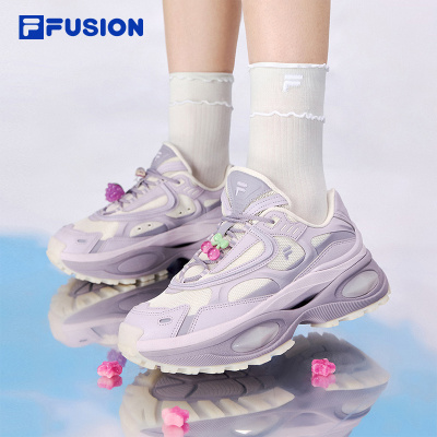 FILA FUSION斐乐赵露思同款硬糖3夏季老爹鞋透气女鞋T12W521004A
