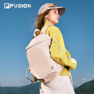 FILA FUSION斐乐包包防泼水户外背包双肩包登山包T13W612102F