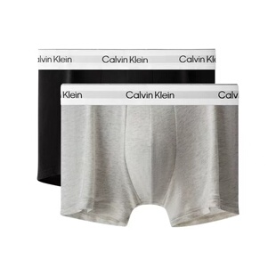 【摩登引力带】CK内衣25秋季男士两条装棉质防夹臀平角内裤
