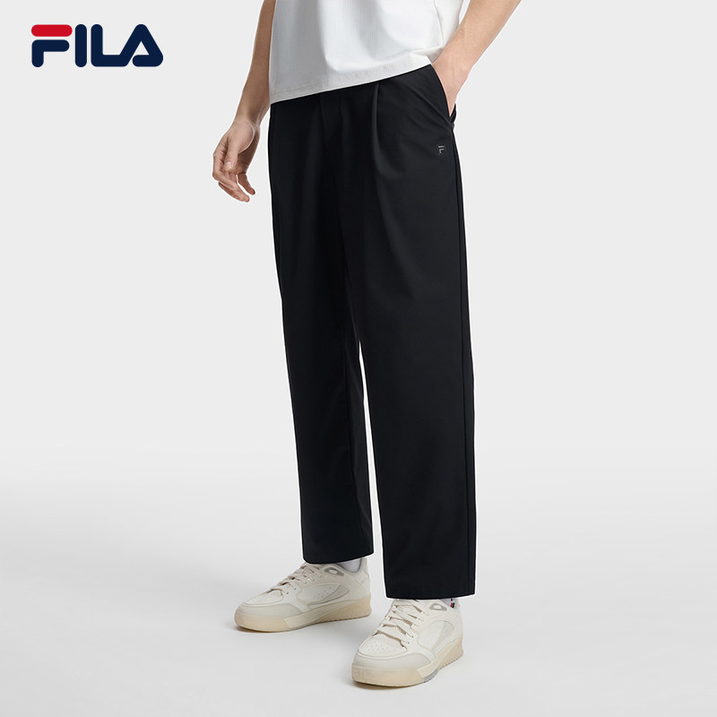 FILA 斐乐官方男士梭织长裤2026夏季新款通勤舒适裤子F11M623801F