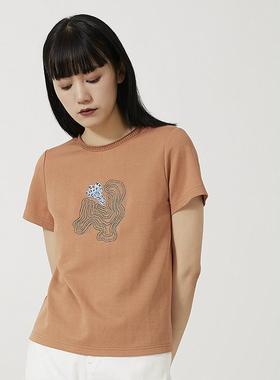 LanaFaY/啦娜菲 舒适简约女士短袖T恤1X551