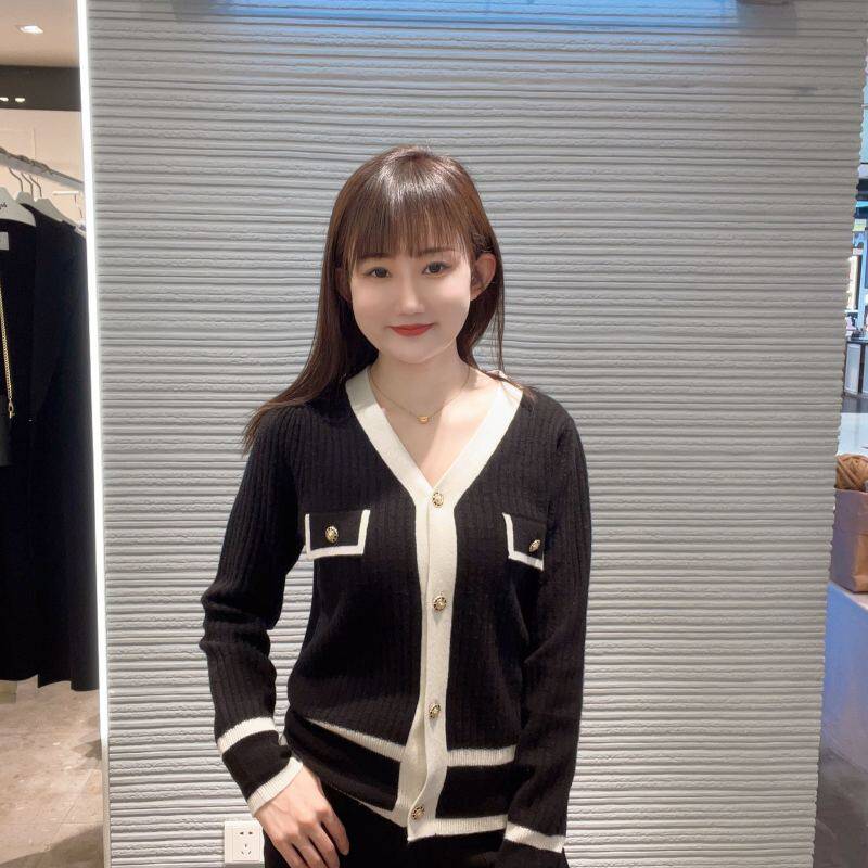 伊芙丽女士时尚简约羊毛针织衫YDA135821