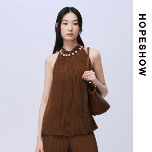 HOPESHOW 上衣89225172003 红袖