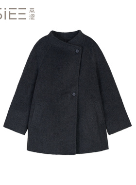 BSiEE本涩复古立领大衣F1109Y02