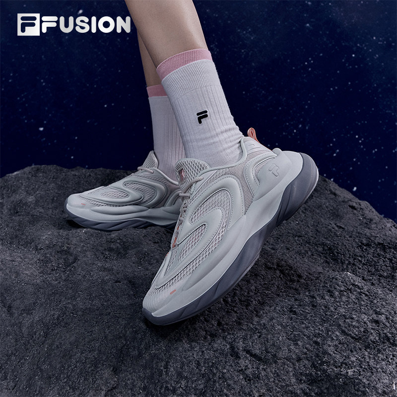 FILA FUSION斐乐潮牌女鞋老爹鞋陨石鞋2024夏季运动鞋T12W421103O