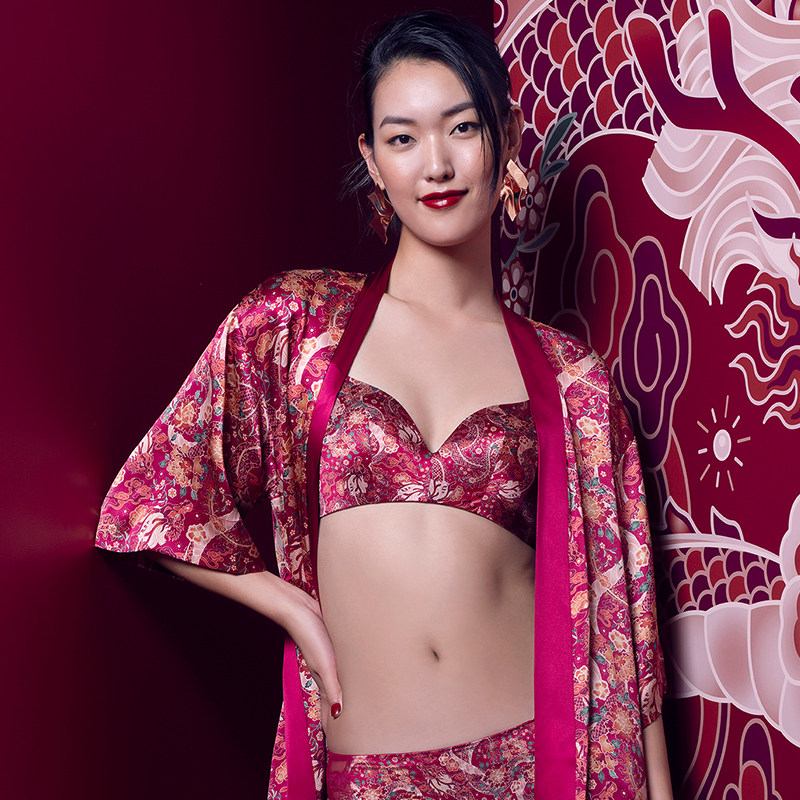 黛安芬FeiFei Ruan阮菲菲合作联名龙女系列蕾丝内衣女11-1955