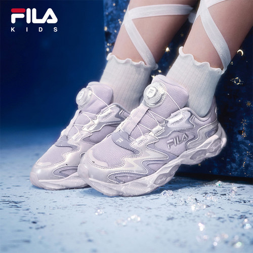 FILA KIDS斐乐童鞋儿童复古跑鞋2026大童旋钮运动鞋K15G611101