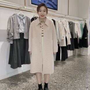 诗凡黎女士简约气质大衣3EA470341