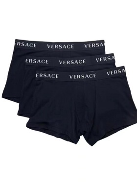 VERSACE/范思哲 四角内裤男款1组3件装蓝AU04321-AC00058