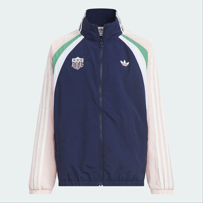 Adidas kids阿迪达斯女大童经典复古运动夹克外套KC1506