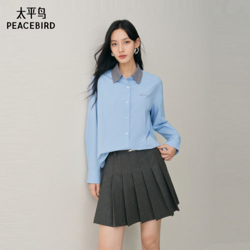 太平鸟女士简约休闲衬衫A1CAF410A