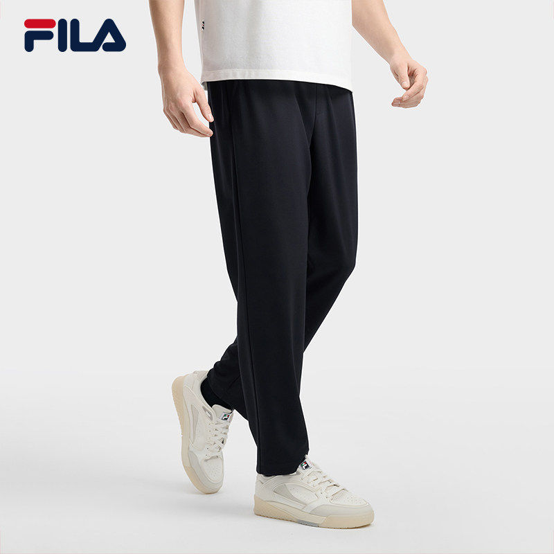 FILA 斐乐官方男士针织长裤2026夏季休闲舒适直口裤F11M628605F