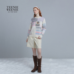 TeenieWeenie小熊女装 针织衫 休闲 圆领毛衣