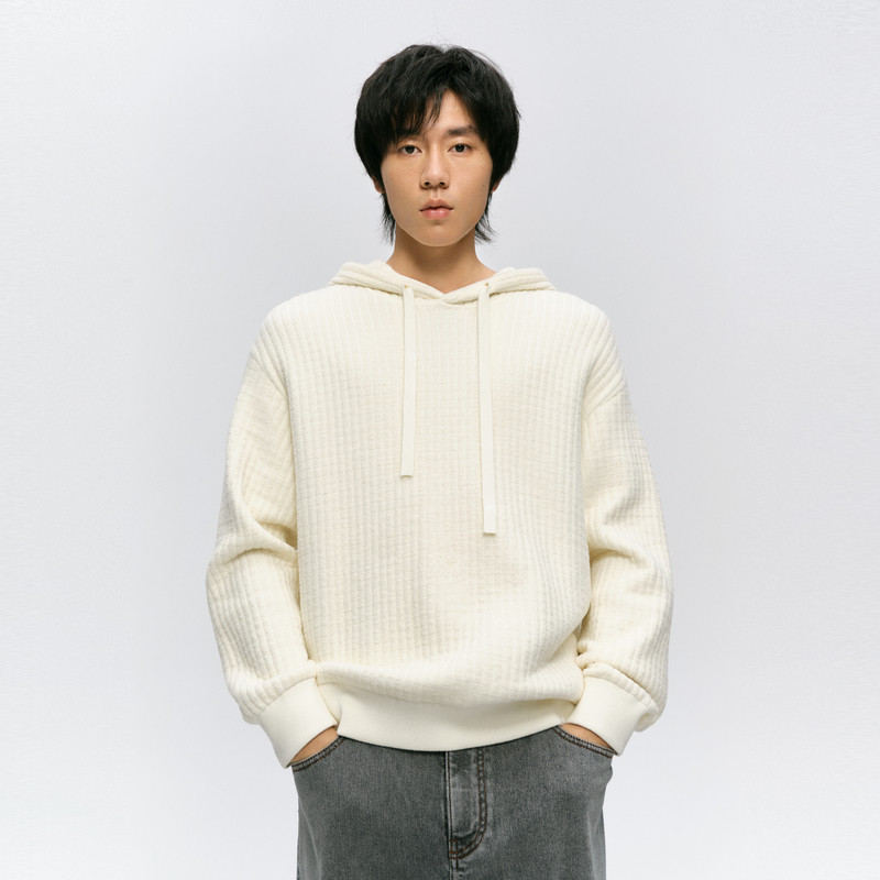 MM麦檬男装宽松连帽针织衫毛衣9FA330481图片
