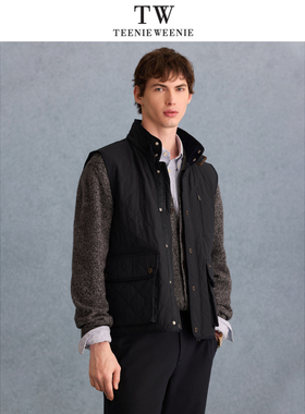 TeenieWeenie2025春格纹夹棉马甲TNJP2511B2D