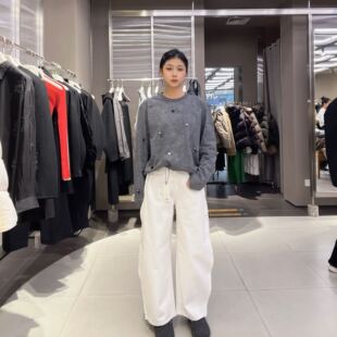 江南布衣女士休闲时尚牛仔长裤5P0E1498K