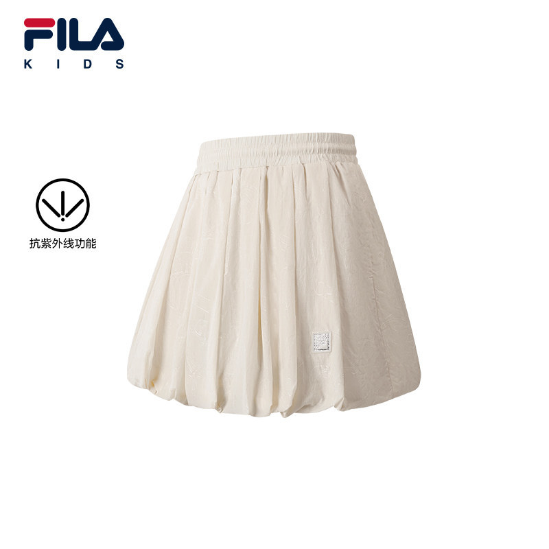 FILA KIDS  斐乐童装女大童短裙2026秋季新款裙梭织裙K12G632305