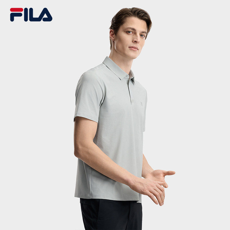 速干|FILA 斐乐菁英男子针织短袖POLO衫2026夏上衣F11M621103F