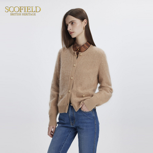 Scofield女装圆领针织开衫
