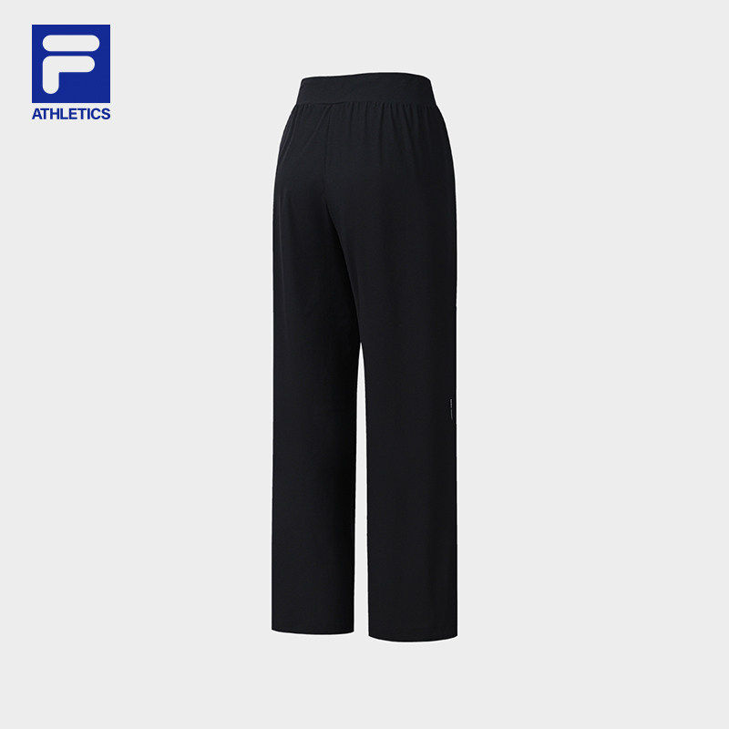 FILA 斐乐女士针织长裤2026秋季凉感裤子喇叭裤A11W631603F