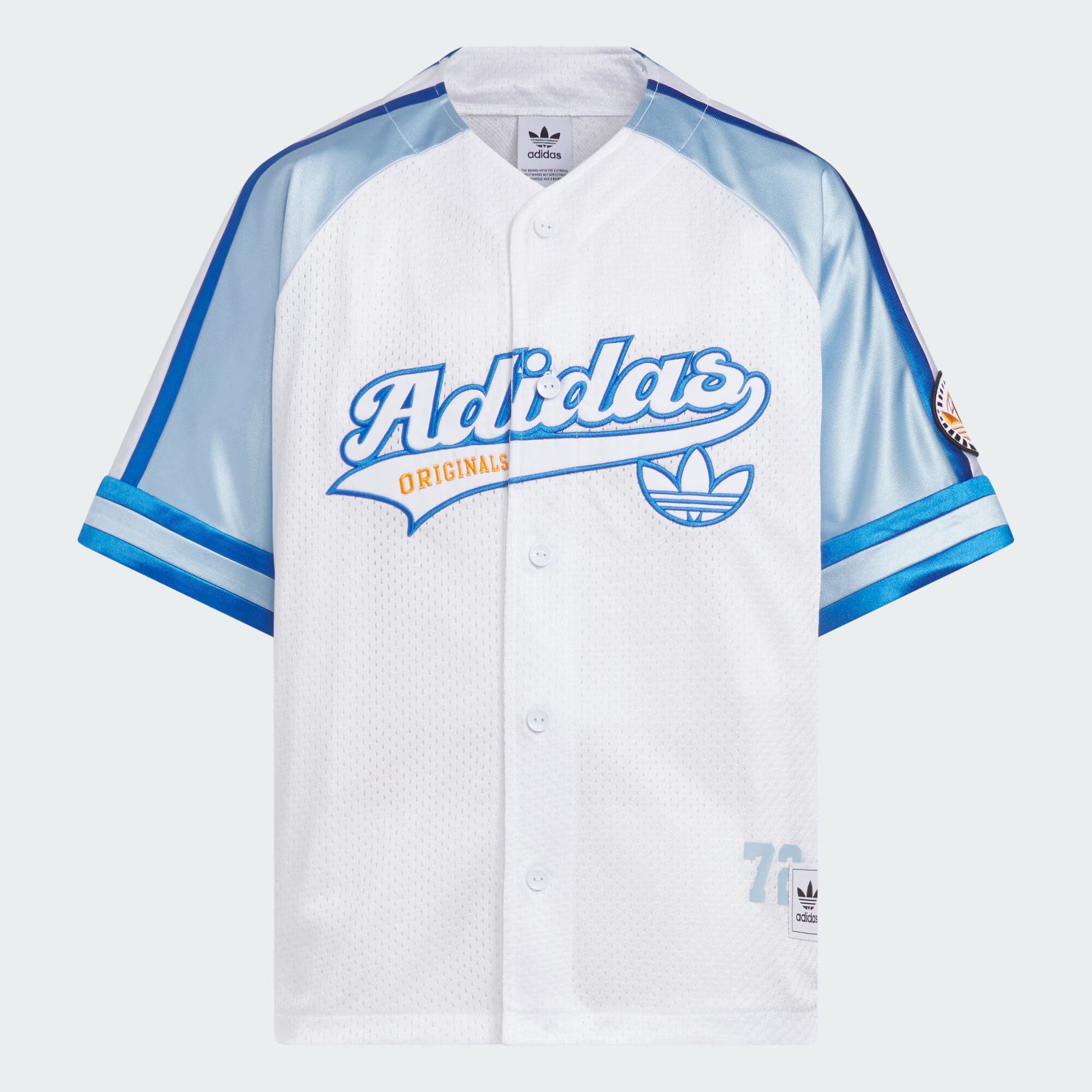 Adidas kids阿迪达斯男大童经典运动短袖衬衫KC1521