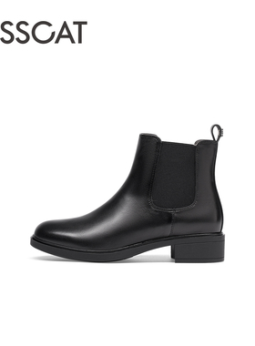 KISSCAT接吻猫舒适通勤低跟5寸靴女鞋女KA54753-51