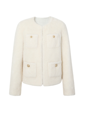 MM麦檬正肩毛毛外套5FA114451