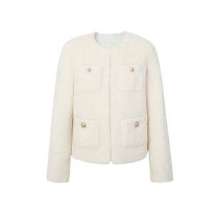 MM麦檬正肩毛毛外套5FA114451