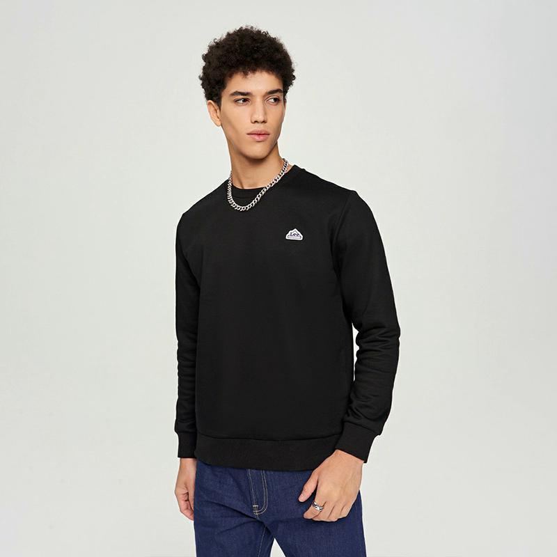 Lee23秋冬标准版圆领套头logo男长袖卫衣LMT006775201764K11000