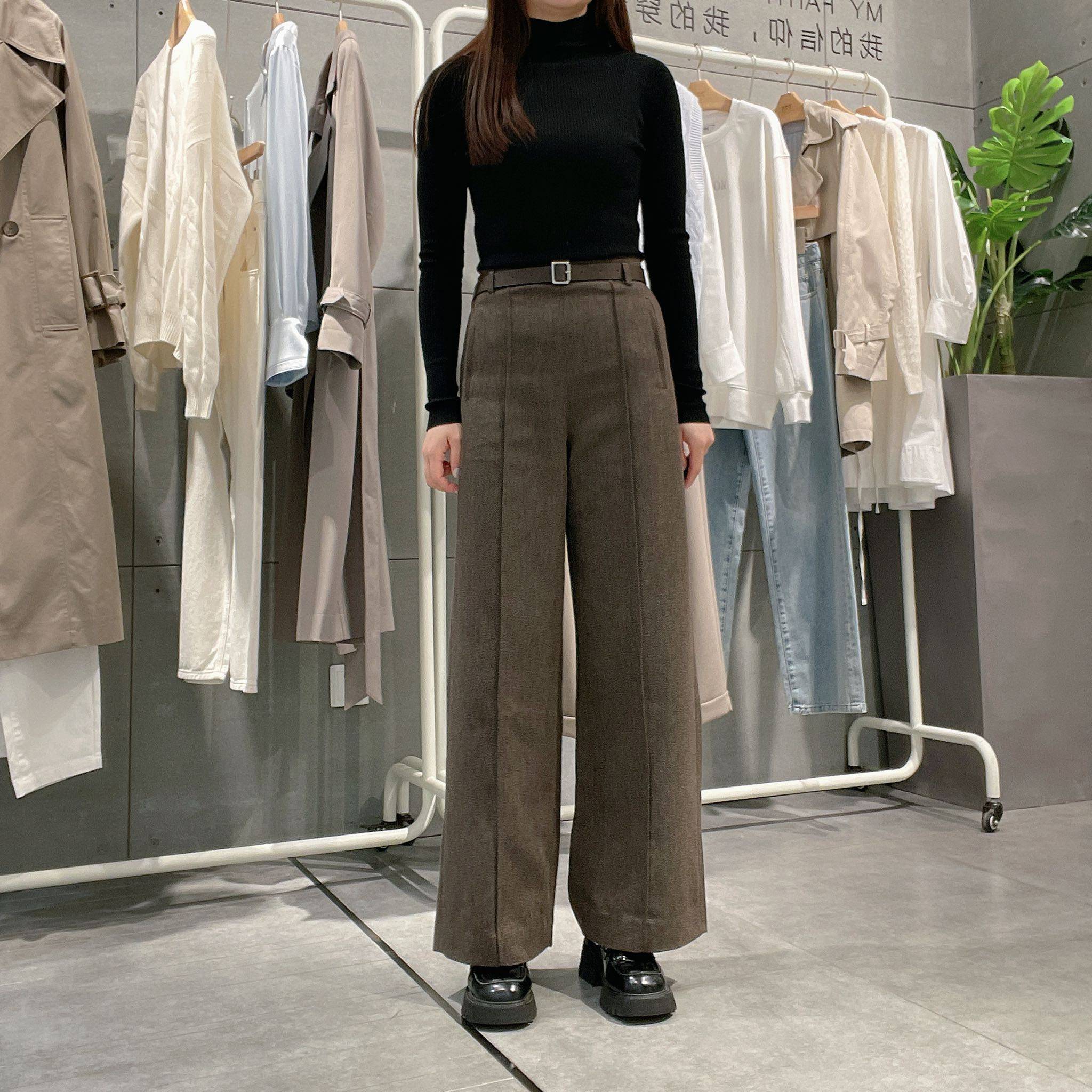 麦檬女士宽松休闲裤子5E9151631图片