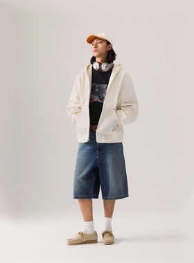 【商场同款】Levi's李维斯25年春季男士连帽牛仔外套003L7-0000