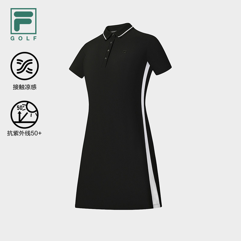 FILA 斐乐官方女子连衣裙2026夏季新款高尔夫POLO裙A11W625333F