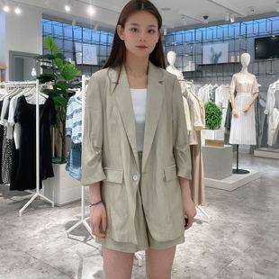 女士氣質(zhì)休閑簡約西服外套1E4310951 伊芙麗