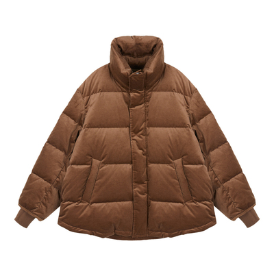 JNBY/江南布衣冬灯芯绒立领羽绒服女5OAC10270