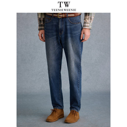 TeenieWeenie2025春宽松锥形牛仔裤TNTJ2523D4A