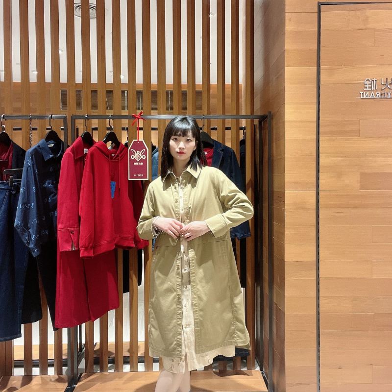 菲姿女士时尚简约风衣F3A629