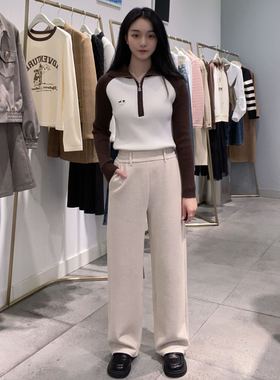 诗凡黎女士简约休闲裤3EA251911