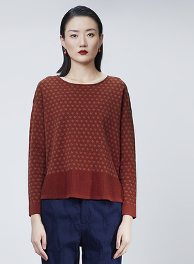 LanaFay啦娜菲印花长袖T恤1c805