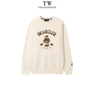 Teenie Weenie2025冬日系宽松圆领卫衣TNMW254V02K