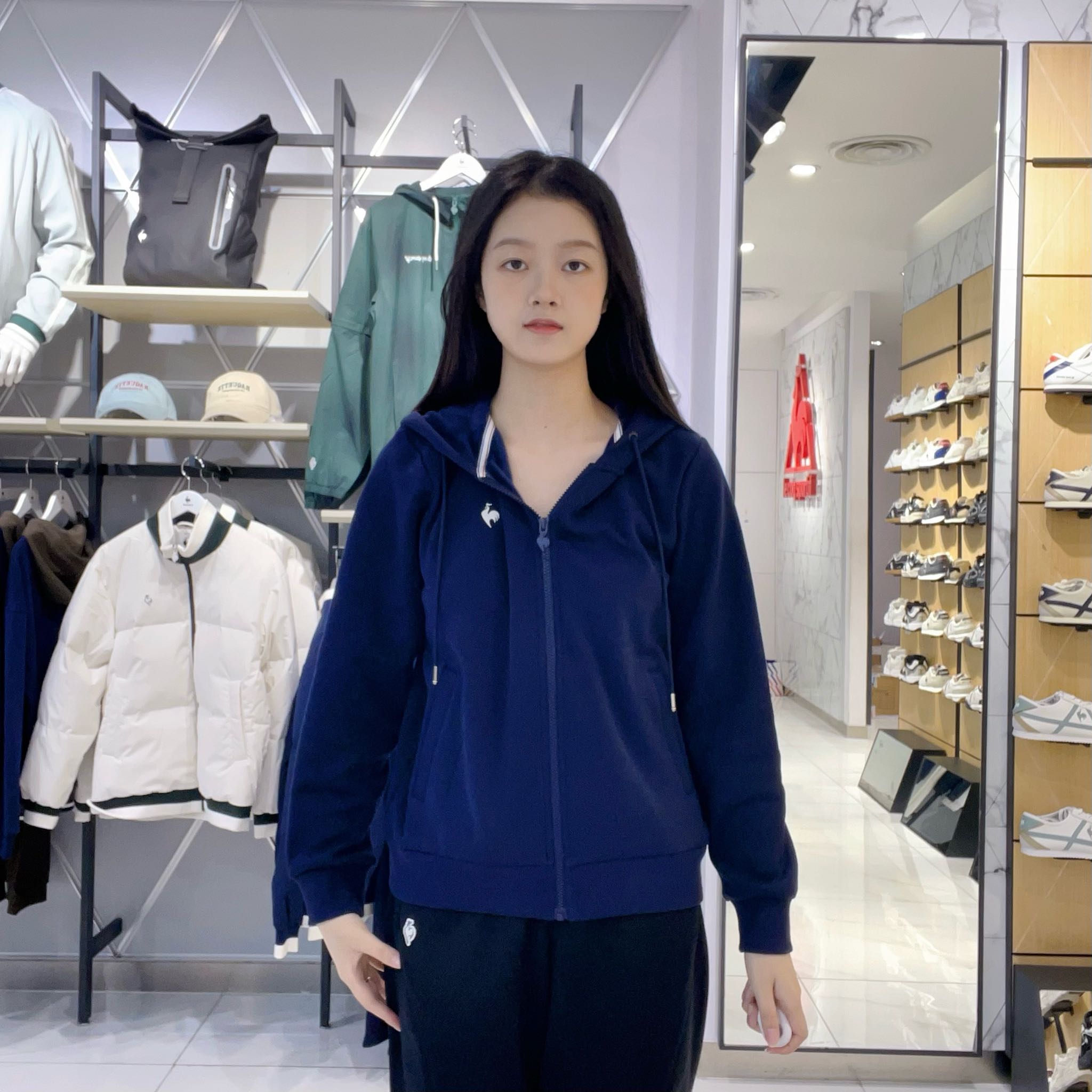 乐卡克女士简约时尚针织衫L244WCNB0203(加绒）