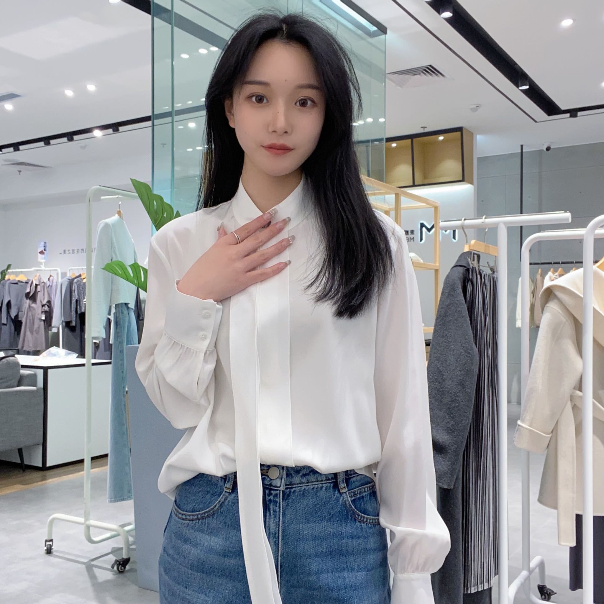 麦檬女士时尚休闲衬衫5F2220121图片