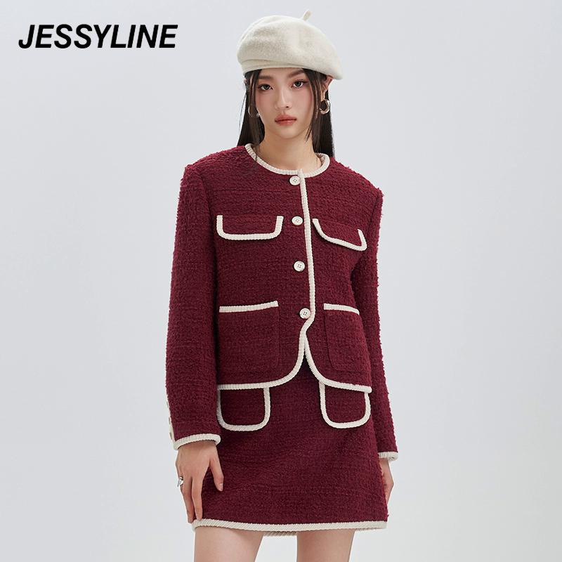 jessyline  杰茜莱外套半身裙两件套装 342116046