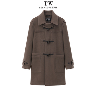Teenie Weenie2025冬中长款大衣外套TNJW254TB4A