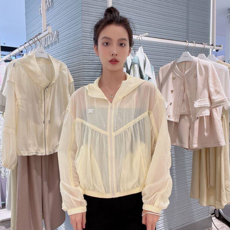 伊芙丽 女士连帽简约宽松外套1E4511267