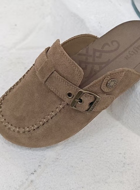 Safiya/索菲娅一脚蹬勃肯鞋女懒人外穿拖鞋软底穆勒鞋SFE1110060