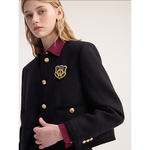 TeenieWeenie小熊女装西装2025秋季气质通勤时髦短款外套