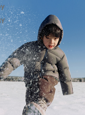 江南布衣童装短款羽绒服保暖宽松休闲男女童jnbybyjnby1O0C12181